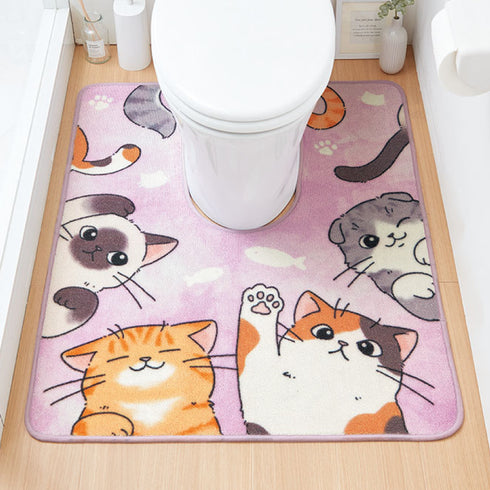 ジャンボ耳長トイレマット にゃんず.|s3